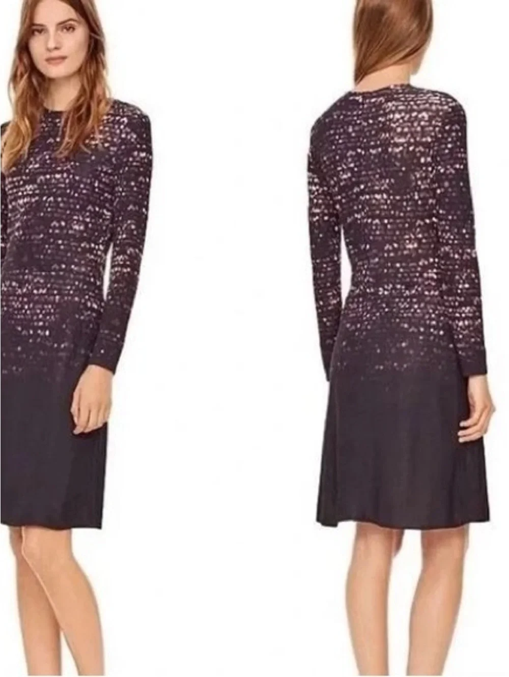 Tory Burch City Lights Long Sleeve Jersey Dress